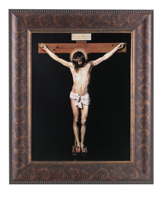 Crucifixion In Art Deco Frame 10.25X12.25" 8X10 Print