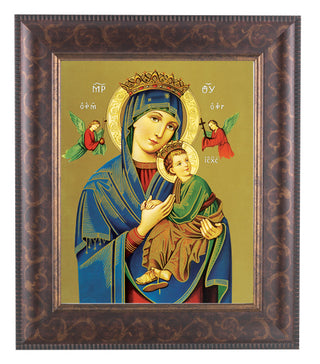 Our Lady Of Perpetual Help Art Deco Frame 10.25X12.25" 8X10 Print