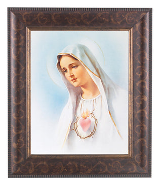Immaculate Heart Of Mary Art Deco Frame 10.25X12.25" 8X10Prt