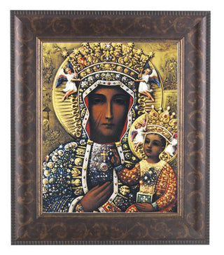 O.L.Of Czestochowa In Art Deco Frame 10.25X12.25" 8X10 Print