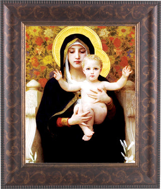 Bouguereau:Madonna Of The Roses Art Deco Fm 10.25X12.25"8X10Prt