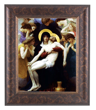 Bouguereau:Pieta Art Deco Frame 10.25X12.25" 8X10 Print