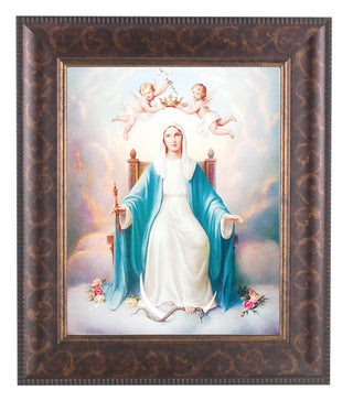 Queen Of Heaven In Art Deco Frame 10.25X12.25" 8X10 Print