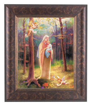 Madonna Of The Woods Art Deco Frame 10.25X12.25" 8X10 Print