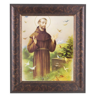 St. Francis In Art Deco Frame 10.25X12.25" 8X10 Print