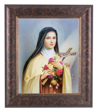 St. Therese In Art Deco Frame 10.25X12.25" 8X10 Print