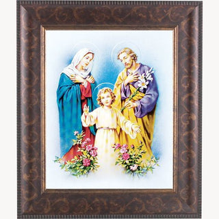 Holy Family In Art Deco Frame 10.25X12.25" 8X10 Print
