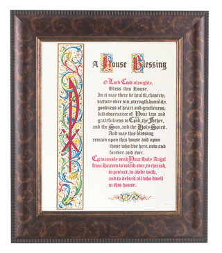 House Blessing In Art Deco Frame 8X10 Print