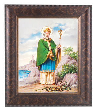 St. Patrick In Art Deco Frame 10.25X12.25" 8X10 Print