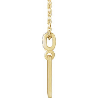 14K Yellow .02 CTW Natural Diamond Faith Over Fear 16-18" Necklace