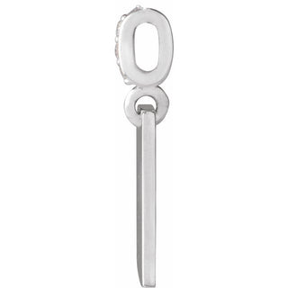 14K White .02 CTW Natural Diamond Faith Over Fear Pendant
