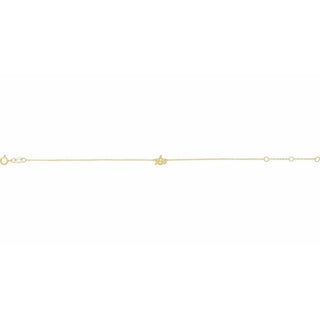 14K Yellow Initial S 6 1/2-7 1/2" Bracelet