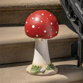 13.2-Inch Toadstool Garden Statue