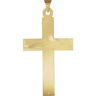 14K Yellow Cross 18" Necklace