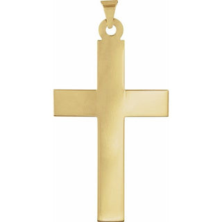 14K Yellow Cross 18" Necklace