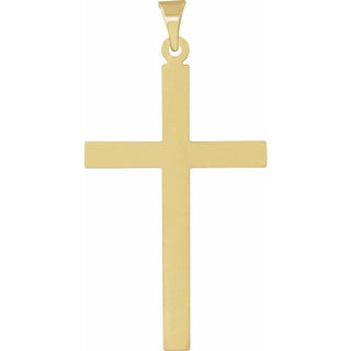 14K Yellow 31.5x20 mm Cross Pendant