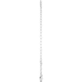 Sterling Silver Sans Serif Initial C 6 1/2-7 1/2" Bracelet