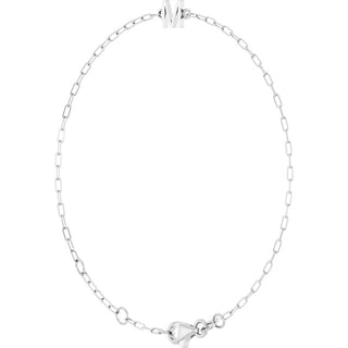 Sterling Silver Sans Serif Initial M 6 1/2-7 1/2" Bracelet
