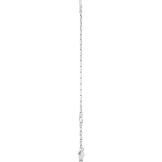 Sterling Silver Sans Serif Initial L 6 1/2-7 1/2" Bracelet