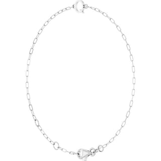 14K White Sans Serif Initial Q 6 1/2-7 1/2" Bracelet