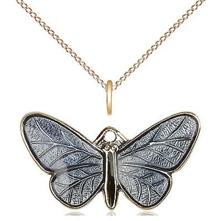 14kt Gold Butterfly Medal