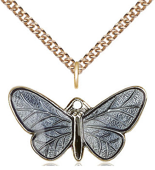 14kt Gold Butterfly Medal