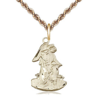 14kt Gold Filled Guardian Angel Medal Religious Jewelry