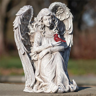 11-Inch Cardinal Memorial Angel Statue