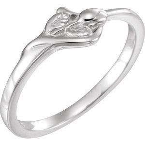 Sterling Silver The Unblossomed Rose Ring