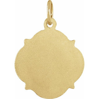 14K Yellow 12 mm Scapular Medal