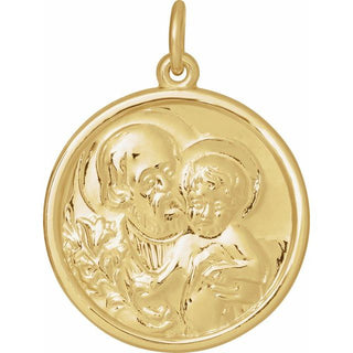 14K Yellow 22 mm Saint Joseph Medal