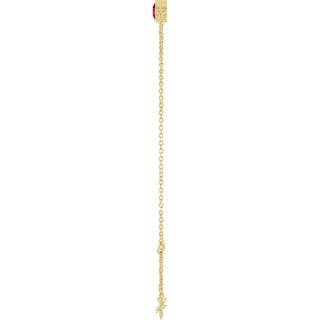 14K Yellow Lab-Grown Ruby 6 1/2-7 1/2" Bracelet