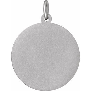 14K White 22 mm St. Joseph Medal