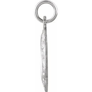 Platinum 12 mm Scapular Medal 