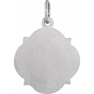 Platinum 12 mm Scapular Medal 