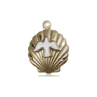 14kt Gold Filled Shell / Holy Spirit Medal