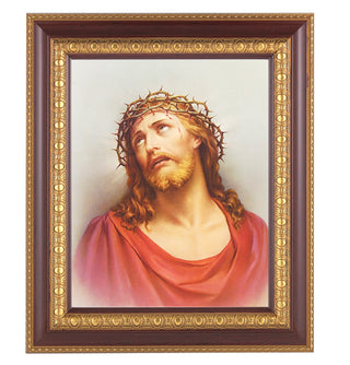 Christ In Agony In Cherry Frame 10.25X12.25" 8X10 Print