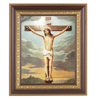 Crucifixion In Cherry Frame 10.25X12.25" 8X10 Print