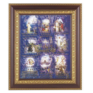 Apostles Creed In Cherry Frame 10.25X12.25" 8X10 Print