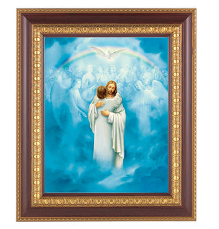 Christ Welcoming Home In Cherry Frame 10.25X12.25" 8X10 Print