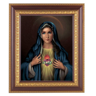 Immaculate Heart Of Mary Cherry Frame 10.25X12.25" 8X10 Print