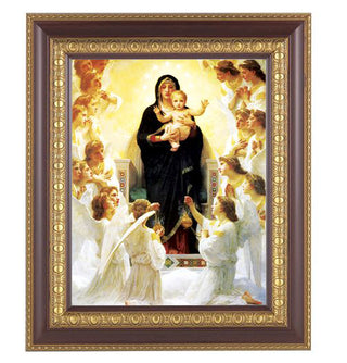 Bouguereau:Queen Of The Angels Cherry Frame 10.25X12.25" 8X10Prt