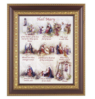 Hail Mary In Cherry Frame 10.25X12.25" 8X10 Print