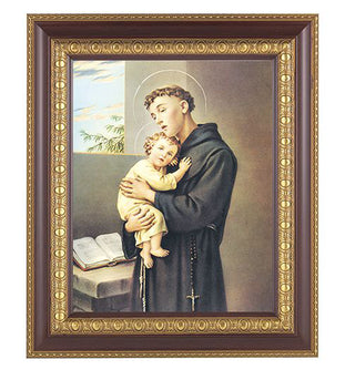St. Anthony In Cherry Frame 10.25X12.25" 8X10 Print