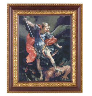 St. Michael In Cherry Frame 10.25X12.25" 8X10 Print