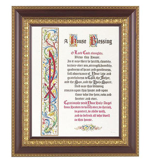 House Blessing In Cherry Frame 10.25X12.25" 8X10 Print