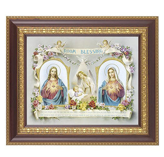Baby Room Blessing In Cherry Frame 10.25X12.25" 8X10 Print