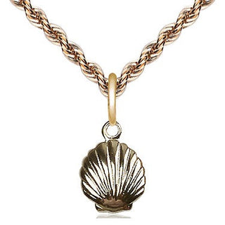 14kt Gold Shell Medal