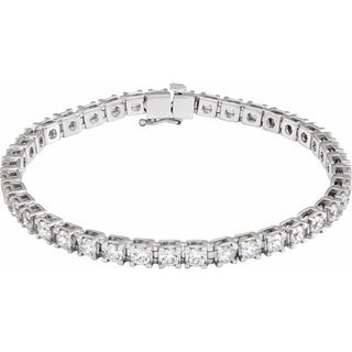 14K White 6 CTW Lab-Grown Diamond Line 7 1/4" Bracelet