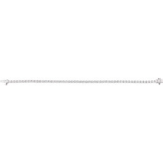 14K White 5 CTW Lab-Grown Diamond Line 7" Bracelet